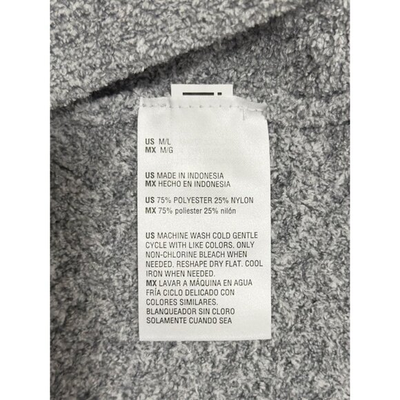 State of Day Women’s Textured Shawl-Collar Robe – Chiseled Gray M/L –NWT - Picture 8 of 8